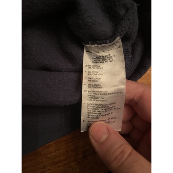 Adidas Golf Pullover Men's Hoodie, Size Large Navy Blue - Picture 4 of 8